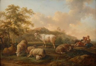 Joseph Roos, Landschaft mit weidendem Vieh, 1765, Öl auf Holz, 37,8 x 54,2 cm, Belvedere, Wien, ...