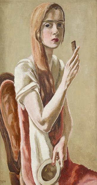 Marie-Louise von Motesiczky, Selbstporträt mit Kamm, 1926, Öl auf Leinwand, 83 x 45 cm, Belvede ...