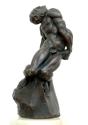 Gustinus Ambrosi, Der Einsame, 1915, Bronze auf Onyx/ Serpentin-Postament, H: 32,5 cm, Belveder ...