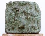 Gustinus Ambrosi, Heilige Familie, 1908, Bronze auf Onyx-Postament, 31 x 34 cm, Belvedere, Wien ...