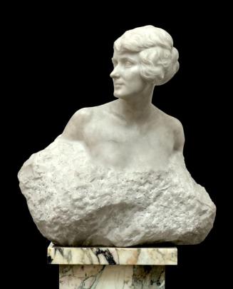 Gustinus Ambrosi, Maria Luise Leopoldine Ambrosi, 1922, Marmor auf Marmor-Postament, H: 72 cm,  ...