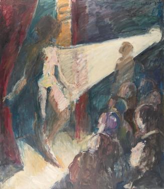 Georg Eisler, Phoenix-Club II, 1969, Öl auf Leinwand, 150 × 130 cm, Belvedere, Wien, Inv.-Nr. 1 ...
