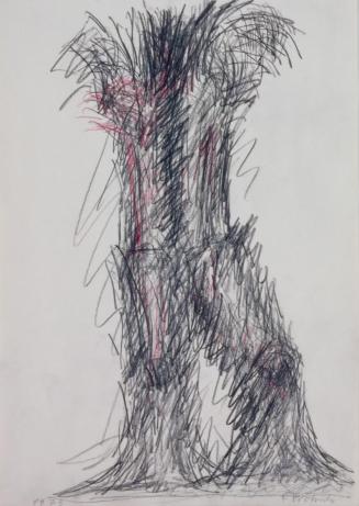 Fritz Wotruba, Stehender, 1973, Bleistift und Buntstift auf Papier, Blattmaße: 34,1 × 24,2 cm,  ...