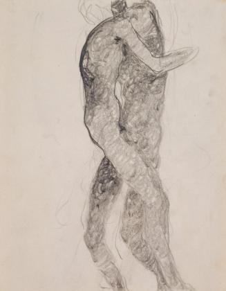 Fritz Wotruba, Zwei Figuren, 1926, Bleistift auf Papier, Blattmaße: 24 × 18,9 cm, Belvedere, Wi ...