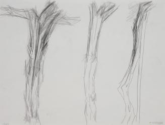 Fritz Wotruba, Studien für ein Kruzifix, 1969, Bleistift auf Papier, Blattmaße: 29,9 × 39,8 cm, ...