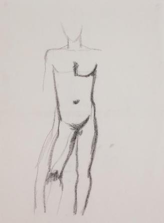 Fritz Wotruba, Jünglingsfigur, 1936, Bleistift auf Papier, Blattmaße: 48,2 × 36,2 cm, Belvedere ...