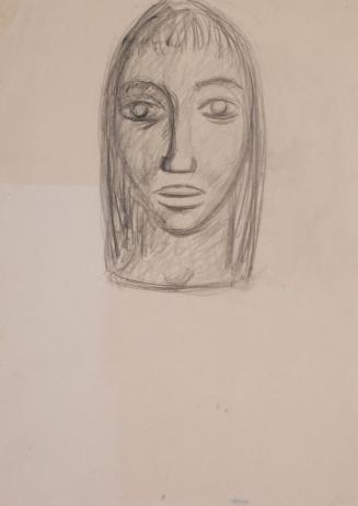 Fritz Wotruba, Kopf, undatiert, Bleistift auf Papier, Blattmaße: 42,2 × 29,9 cm, Belvedere, Wie ...