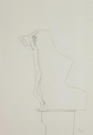 Entwurf für ein Denkmal für Stuttgart, 1965, Bleistift auf Papier, Blattmaße: 59,5 × 41,7 cm, B ...
