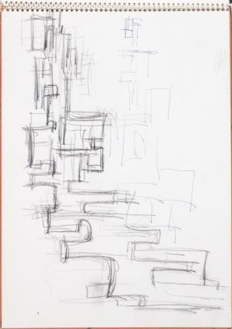 Fritz Wotruba, Figuren, undatiert, Bleistift und Kugelschreiber auf Papier
, Blattmaße: 32 × 2 ...