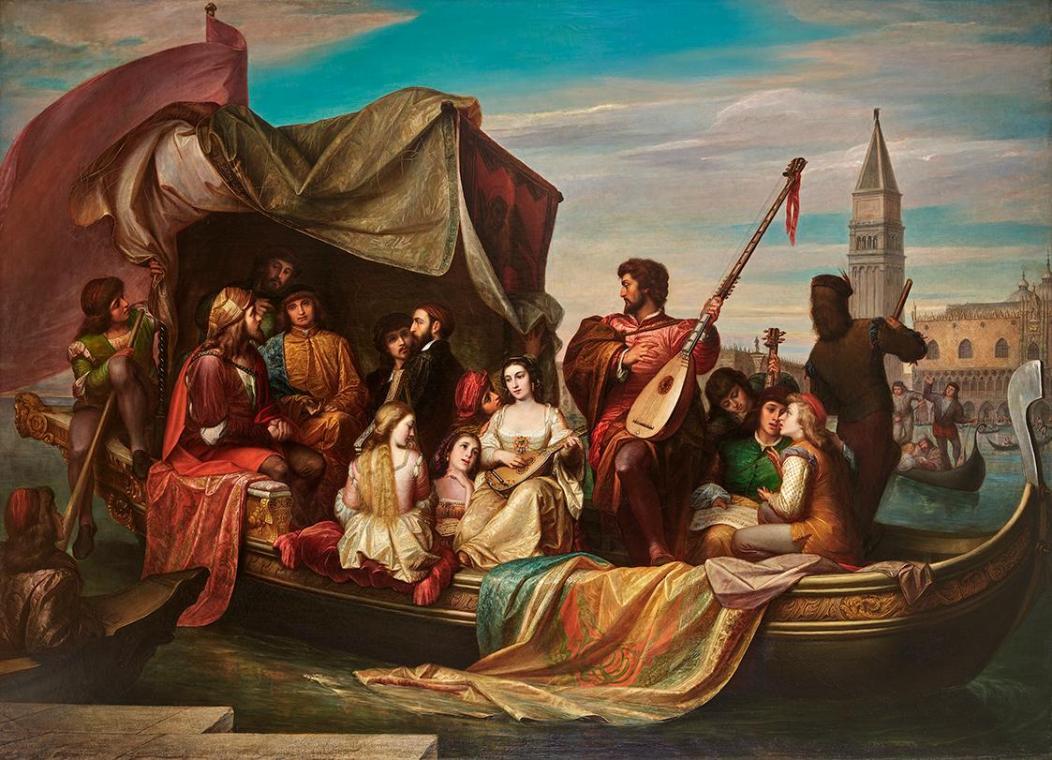 Jacopo de Andrea, Giovanni Bellini und Albrecht Dürer werden von venezianischen Künstlern gefei ...