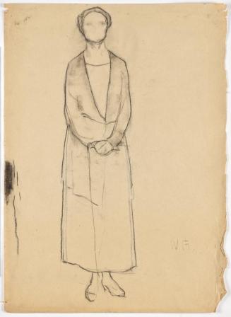 Walther Gamerith, Bildnis einer Dame, undatiert, Kohle auf Papier, 63 × 45,5 cm, Belvedere, Wie ...