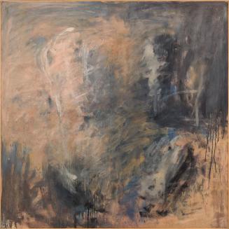 Rudolf Goessl, Vier, 1982, Öl auf Leinwand, 200 × 200 cm, Belvedere, Wien, Inv.-Nr. 11562