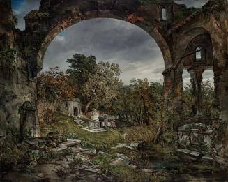 Joseph Selleny, Verödeter Friedhof, 1847, Öl auf Leinwand, 128 x 163 cm, Belvedere, Wien, Inv.- ...