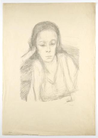 Georg Ehrlich, Porträt Gerda, undatiert, Bleistift, Blattmaße: 71,1 × 50,2 cm, Belvedere, Wien, ...