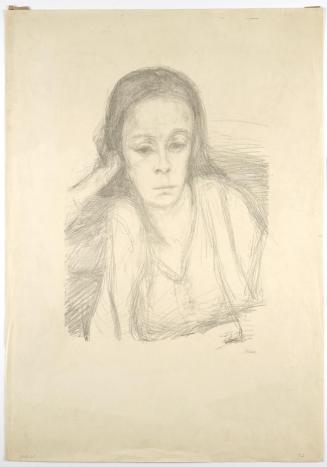 Georg Ehrlich, Porträt Gerda Seitz, 1937 (?), Lithografie auf Papier, Blattmaße: 71,2 × 50,1 cm ...