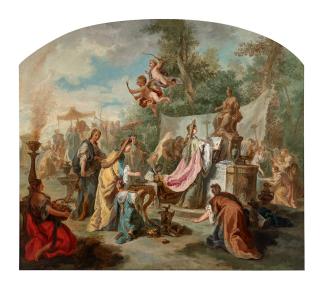 Anton Kern, Antike Opferszene, 1747, Öl auf Holz, 96 x 110 cm, Belvedere, Wien, Inv.-Nr. 3380