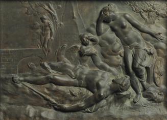Matthäus Donner, Venus beweint den toten Adonis, um 1750, Gips, schwärzlich und grün patiniert, ...