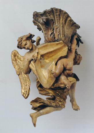 Giovanni Giuliani, Schwebender Engel mit Ampel und Putto, Belvedere, Wien, Inv.-Nr. 4717
