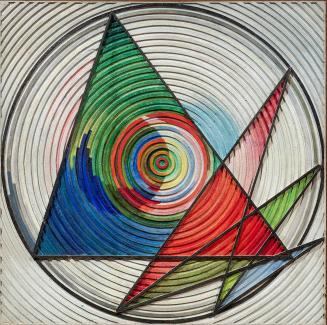 Anton Prinner, Das Auge oder die Zielscheibe, 1932, Öl auf Holz, 100,5 × 101 × 2,5 cm, 2020 Dau ...