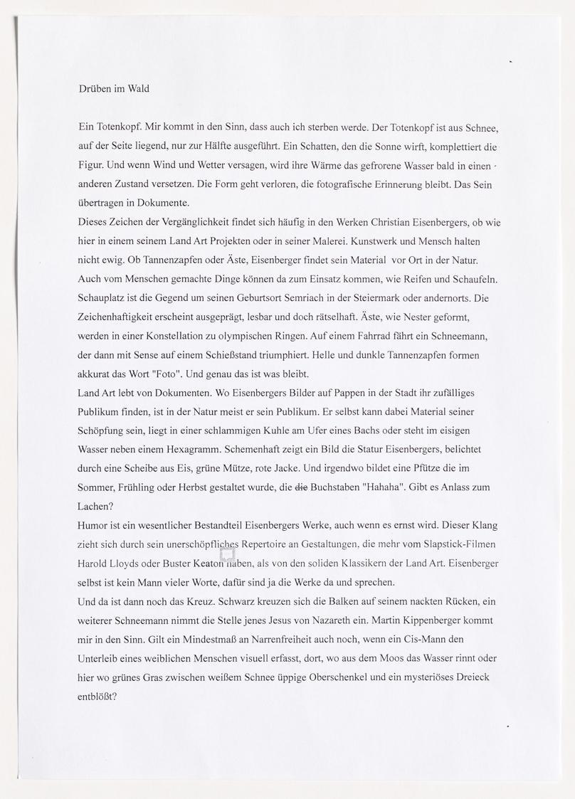 Christian Eisenberger, BCDEHIOX 380, 2021, Fotokopie auf Papier, 29,7 × 21,2 cm, Belvedere, Wie ...