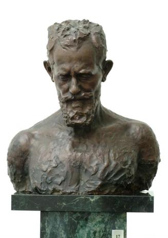 Gustinus Ambrosi, Emil Lucka, 1915, Bronze auf Serpentin-Postament, H: 54 cm, Belvedere, Wien,  ...