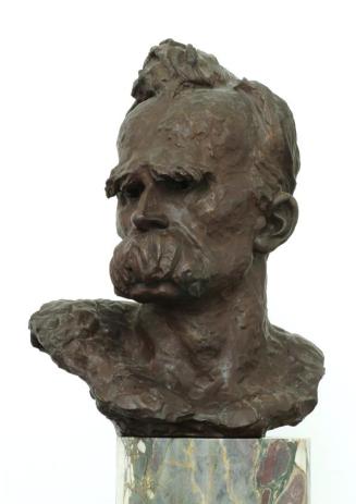 Gustinus Ambrosi, Friedrich Nietzsche, 1910, Bronze auf Marmor-Postament, H: 68 cm, Belvedere,  ...