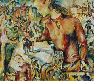 Johanna Schidlo-Riedl, Wie Johanna sieht, 1948, Öl auf Leinwand, 57 x 66 cm, Belvedere, Wien, I ...