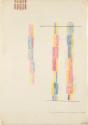 Roland Goeschl, Ohne Titel, 1986, Bleistift und Buntstift auf Seidenpapier, 42 × 29,6 cm, Belve ...