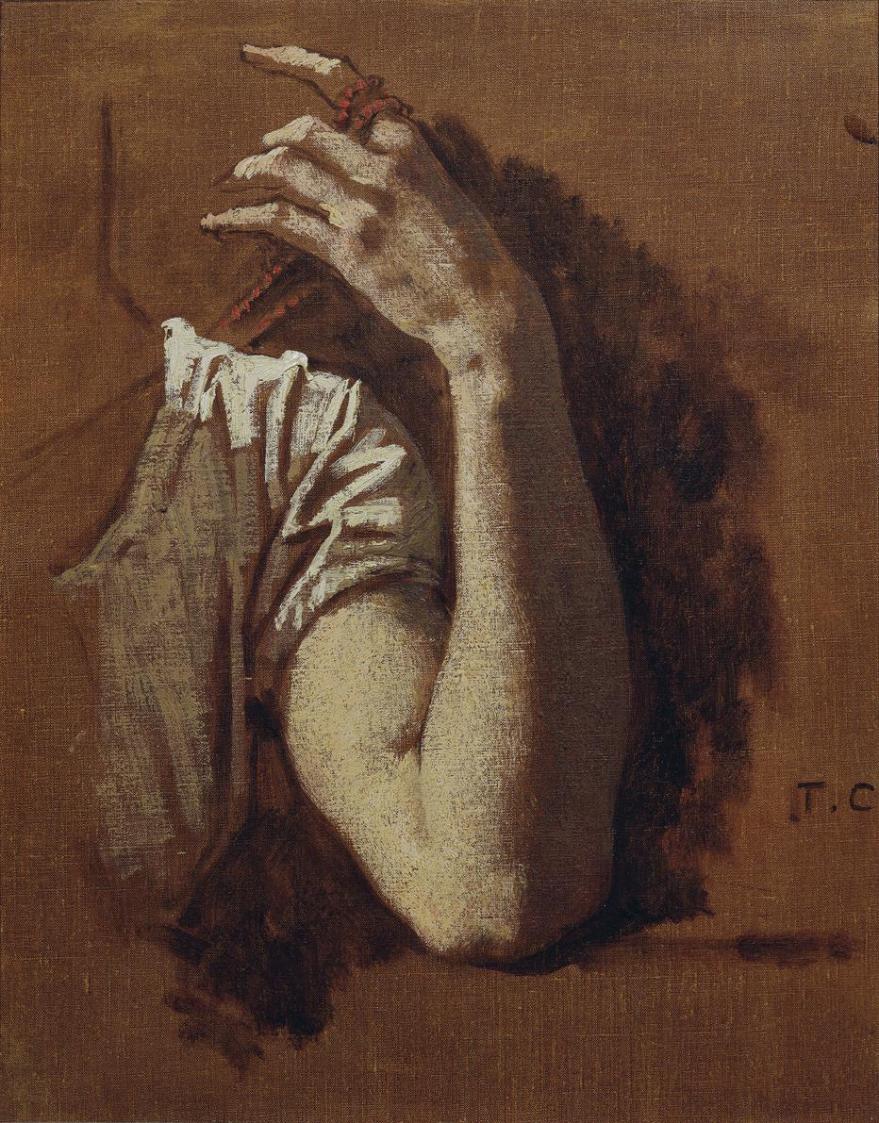 Thomas Couture, Armstudie, um 1875, Öl auf Leinwand, 53 x 42,5 cm, Belvedere, Wien, Inv.-Nr. 15 ...