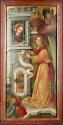 Meister des Friedrichsaltars, Der Engel bei der gefangenen hl. Katharina, um 1440/1450, Malerei ...