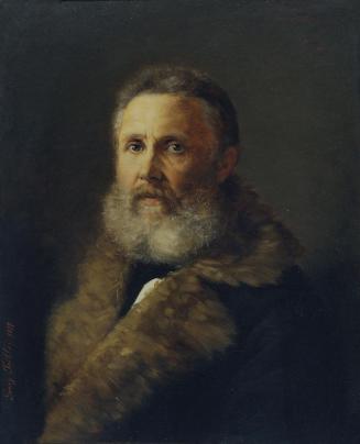 Geor Teibler, Der Maler Carl Teibler, der Vater des Künstlers, 1877, Öl auf Leinwand, 42,5 x 34 ...