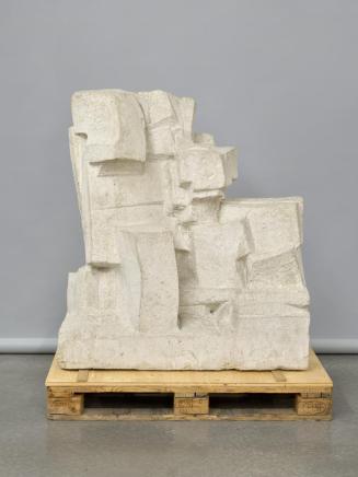 Fritz Wotruba, Große Figur, 1963, Mannersdorfer Kalkstein, 121,5 × 110 × 52 cm, 770 kg, Belvede ...