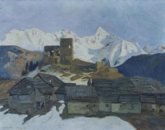 Mathilde Sitta-Allé, Winter in Ladis (Tirol), 1925, Öl auf Leinwand, 61 × 77 cm, Belvedere, Wie ...