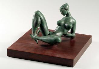 Heinrich A. Deutsch, Helena, 1979, Bronze patiniert, auf Holzplatte montiert, 15 cm, Belvedere, ...