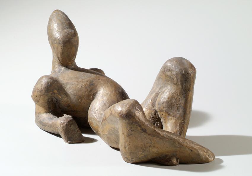 Alfred Czerny, Liegende, 1959, Bronze, 23 cm, Artothek des Bundes, Dauerleihgabe im Belvedere,  ...