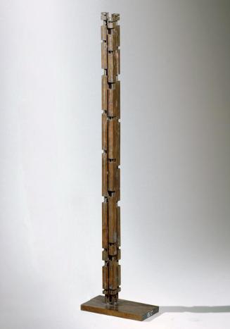 Josef Schagerl, Stehende Figur, 1960, Messing, 102 cm, Artothek des Bundes, Dauerleihgabe im Be ...