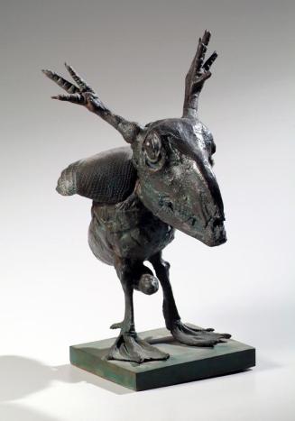 Benedikt Jakober, Night Screecher, 1982, Bronze, patiniert, 47 cm, Belvedere, Wien, Inv.-Nr. 71 ...