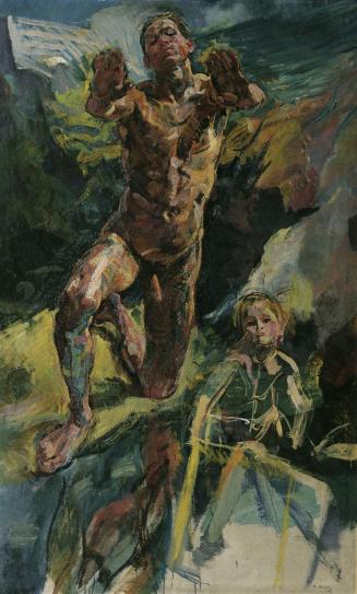Anton Kolig, Sehnsucht, 1921, Öl auf Leinwand, 191,5 x 118 cm, Belvedere, Wien, Inv.-Nr. 4456