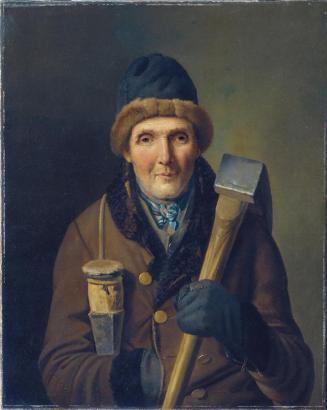 Eduard Ritter, Der Holzfäller, Öl auf Leinwand, 79,5 x 63 cm, Belvedere, Wien, Inv.-Nr. 6586