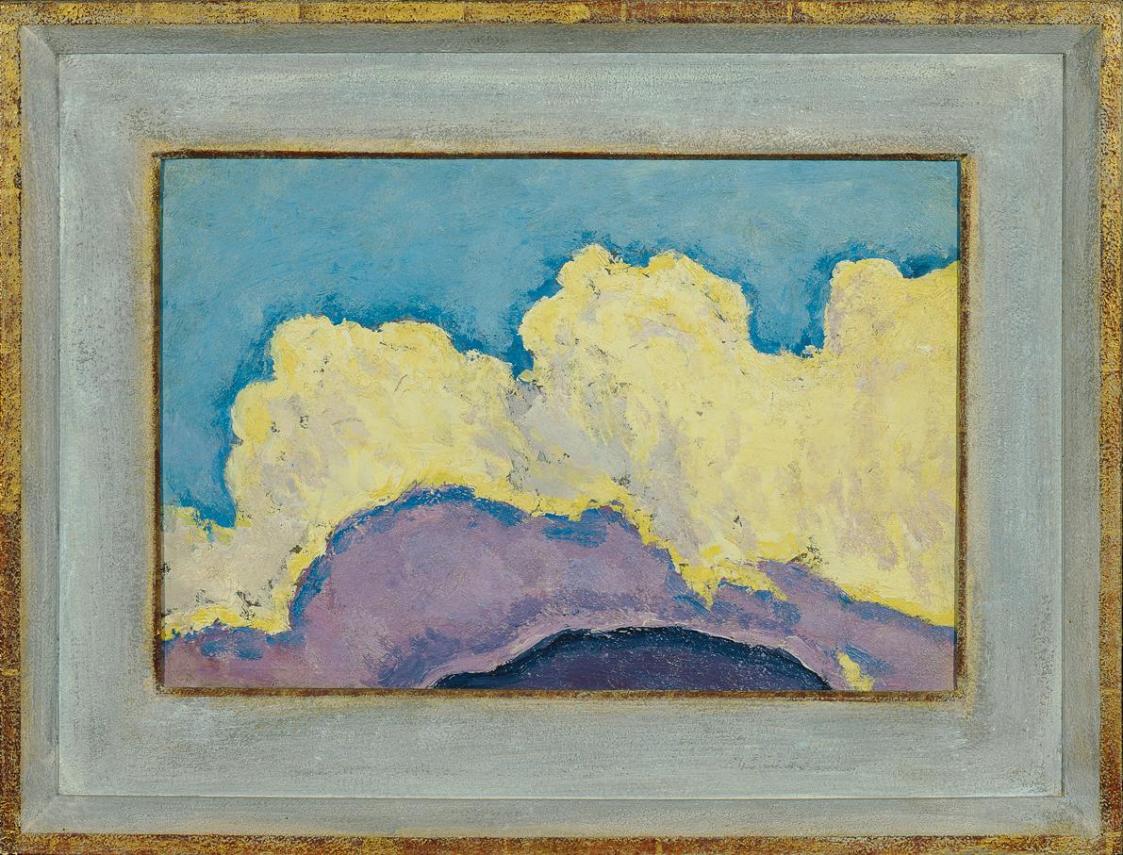 Koloman Moser, Wolkenstudie, um 1913, Öl auf Karton, 20 x 30 cm, Belvedere, Wien, Inv.-Nr. 6588
