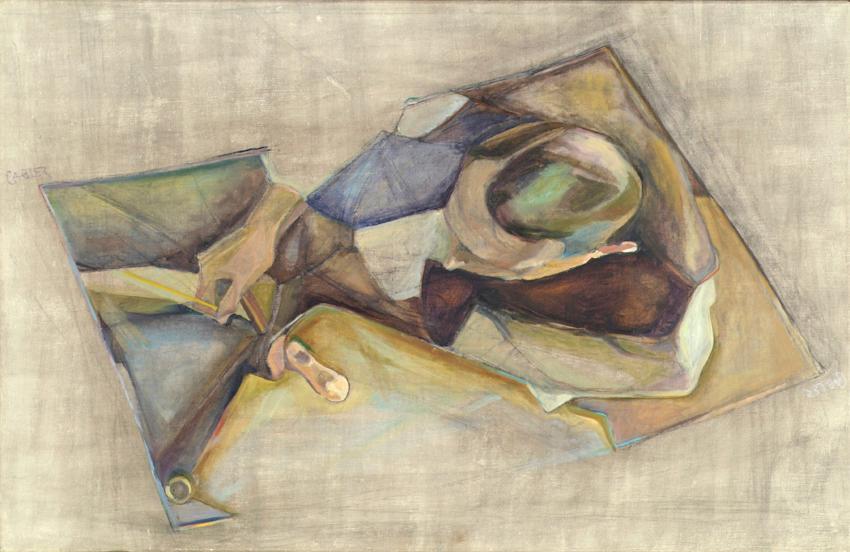 Josef Gabler, Maler, 1957, Öl auf Leinwand, 64 x 100 cm, Belvedere, Wien, Inv.-Nr. 6369