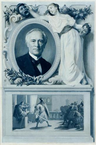 Andreas Groll, Der Schauspieler Ludwig Gabillon, um 1895, Öl auf Leinwand, 64 x 44 cm, Belveder ...