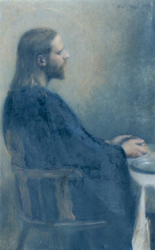 Joseph Köpf, Christus, 1903, Öl auf Leinwand, 120 x 74 cm, Belvedere, Wien, Inv.-Nr. 566
