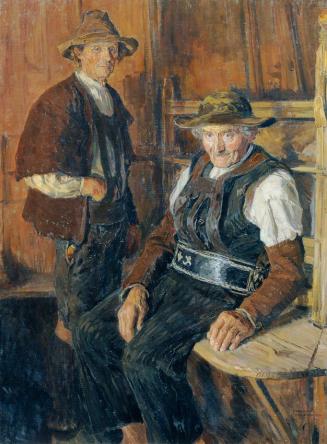 Ferdinand Kruis, Sarntheiner Bauern, 1907, Öl auf Leinwand, 114 x 84,5 cm, Belvedere, Wien, Inv ...