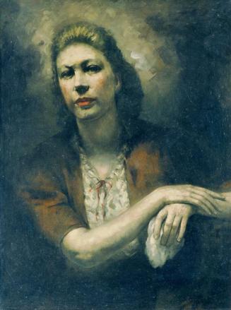 Alfons Graber, Frauenbildnis, 1941, Öl auf Hartfaserplatte, 81 x 60 cm, Belvedere, Wien, Inv.-N ...