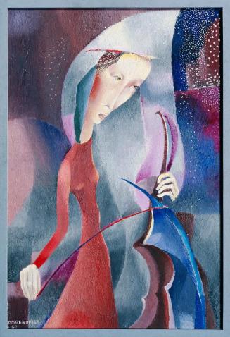 Olga-Maria Rubin-Beaufils, Musik, 1960, Öl auf Leinwand, 80,8 x 54 cm, Belvedere, Wien, Inv.-Nr ...