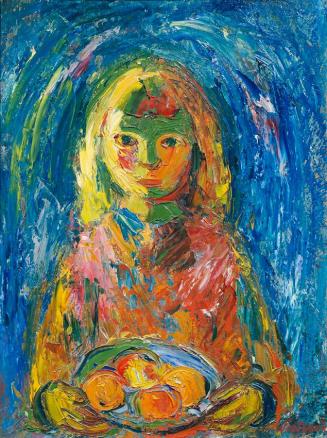 Peppino Wieternik, Bildnis meiner Tochter, 1947, Öl auf Sperrholz, 80 x 60 cm, Artothek des Bun ...