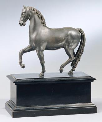 Franz Anton Zauner, Trabendes Pferd, um 1795/1800, Blei, H. inklusive Sockel: 43 cm, Belvedere, ...