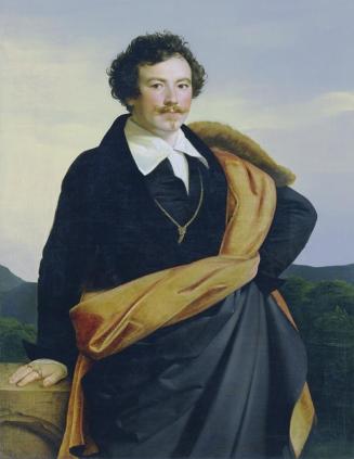 Carl Peter Goebel der Ältere, Selbstbildnis, um 1819, Öl auf Leinwand, 122,5 x 95,5 cm, Belvede ...