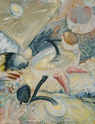Christian Ludwig Attersee, Dotterschwelle, 1980, Acryllack auf Leinwand, 120 x 95,5 cm, Artothe ...